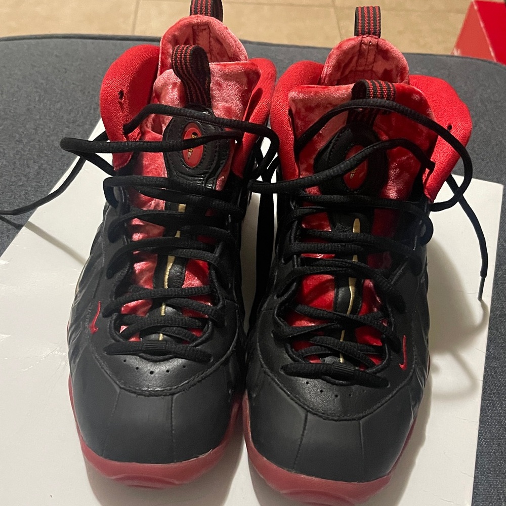 Black and Red High-Top Sneakers